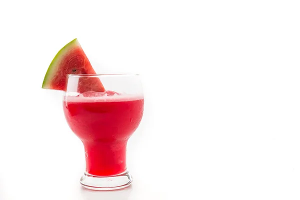 Watermelon smoothie on white background — Stock Photo, Image