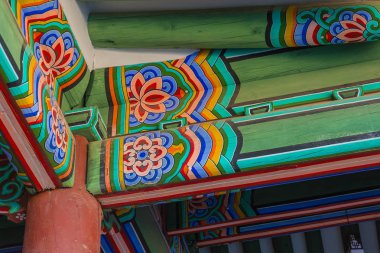 Gyeongbokgung Sarayı Seoul city, güzel mimari 