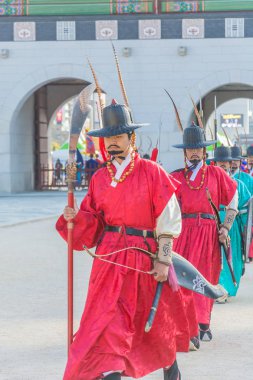 Seoul, Güney Kore - 30 Ekim 2015: asker Mart changi