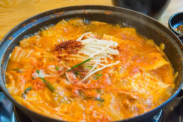 韓国風豆腐スープ — ストック写真