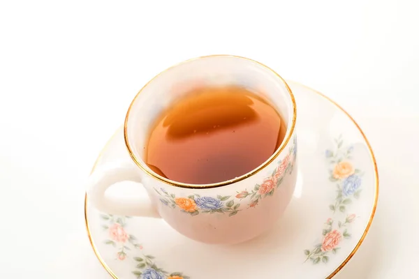 Tea cup on white background — Stock Photo, Image