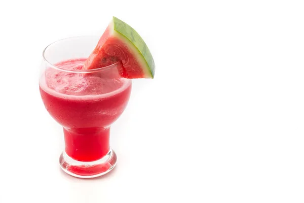 Watermelon smoothie on white background — Stock Photo, Image