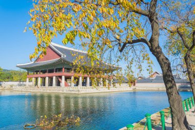 Gyeongbokgung Sarayı Seoul city, güzel mimari 