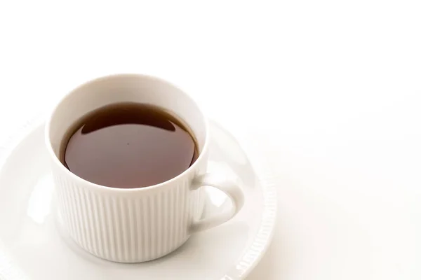 Filiżanka herbaty biały — Zdjęcie stockowe