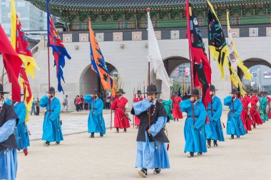 Seoul, Güney Kore - 26 Ekim 2015: asker Mart changi