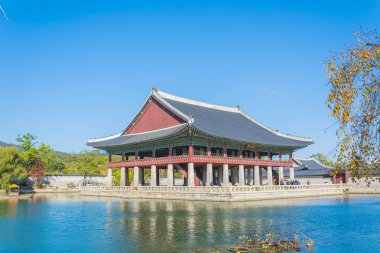 Gyeongbokgung Sarayı Seoul city, güzel mimari 