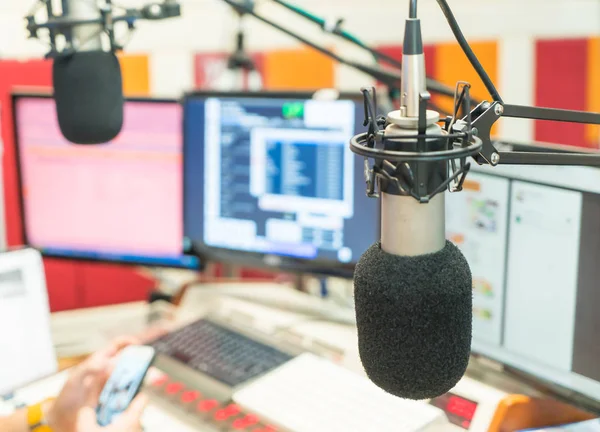 Microphone for on air the radio — Stock Photo, Image