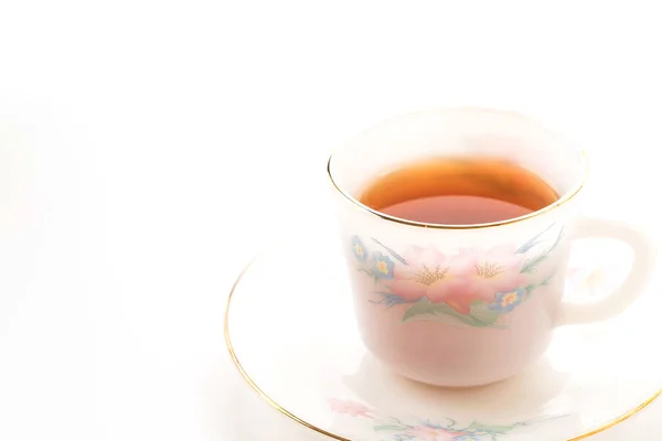 Tea cup on white background — Stock Photo, Image