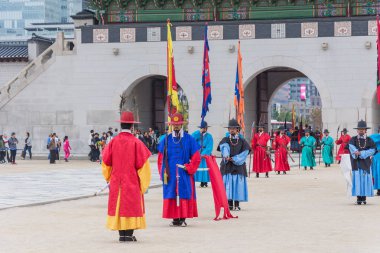 Seoul, Güney Kore - 26 Ekim 2015: asker Mart changi