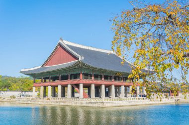 Gyeongbokgung Sarayı Seoul city, güzel mimari 