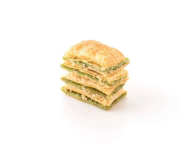 Biscoito de torta mini com engarrafamento kiwi — Fotografia de Stock