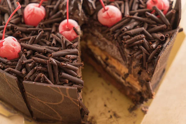 Pastel de helado de chocolate — Foto de Stock