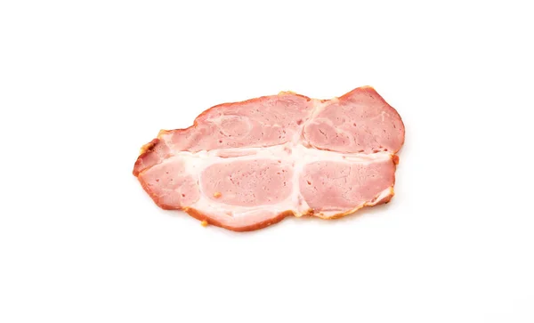 Χοιρινό καπνιστό βοδινό κρέας σε λευκό φόντο — Φωτογραφία Αρχείου