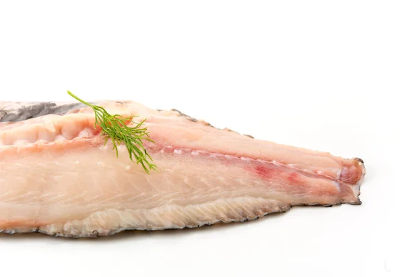 Tilapia raw on white background — Stock Photo, Image