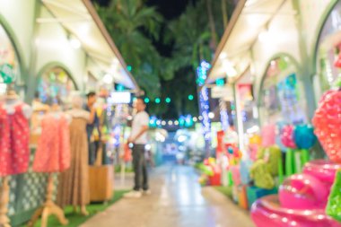 insanlar kalabalık sokak pazarında bulanıklık 