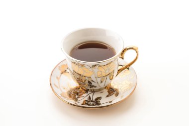 Beyaz arkaplanda çay fincanı