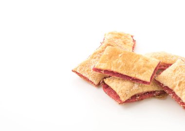 Mini pasta çilek reçeli ile bisküvi 