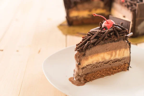 Pastel de helado de chocolate — Foto de Stock