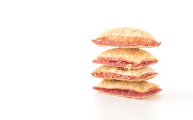 Mini pasta çilek reçeli ile bisküvi 