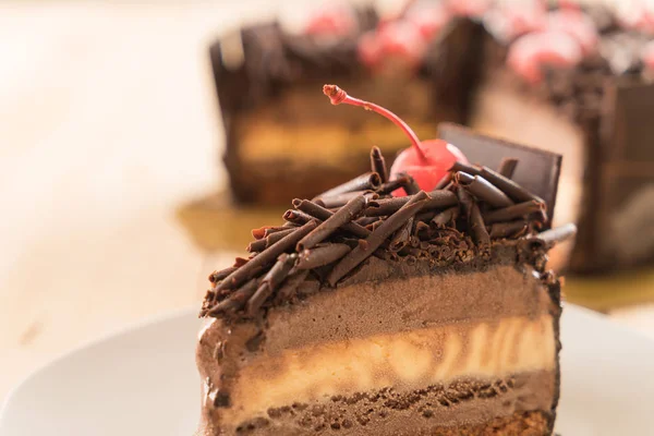 Bolo de sorvete de chocolate — Fotografia de Stock