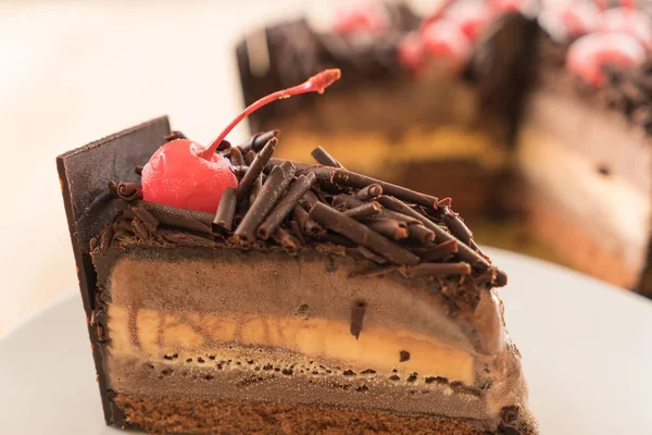 Pastel de helado de chocolate — Foto de Stock