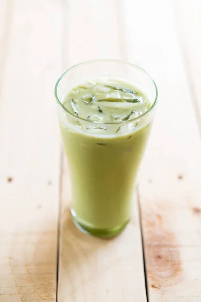 Cappuccino matcha freddo — Foto Stock