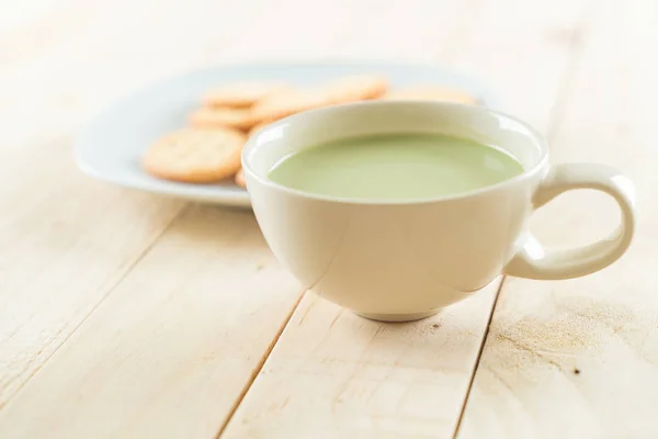 Hot matcha latte — 스톡 사진