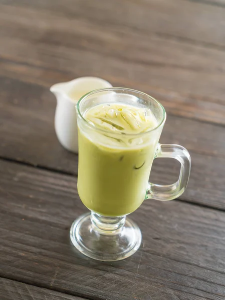 Cappuccino matcha freddo — Foto Stock