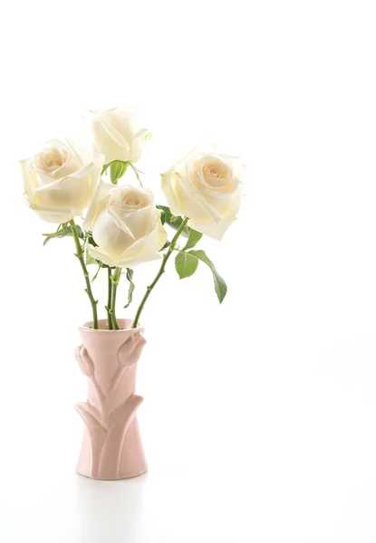 白玫瑰白 — 图库照片