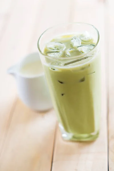 Latte matcha helado — Foto de Stock