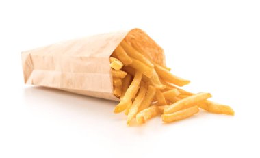 Altın rengi patates kızartması.