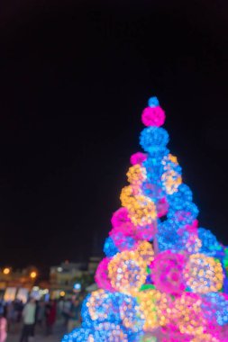 Noel bokeh açık renkli soyut