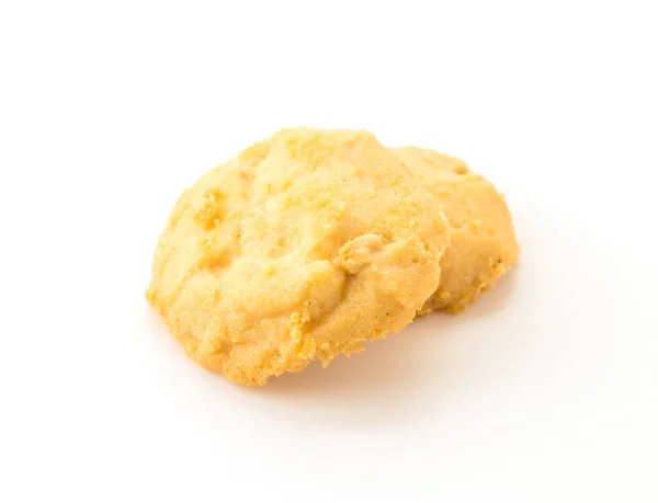 白色背景的黄油饼干 — 图库照片