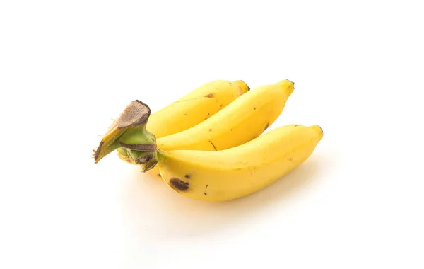 Fresh bananas on white background — Stock Photo, Image