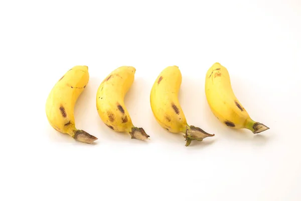 Fresh bananas on white background — Stock Photo, Image