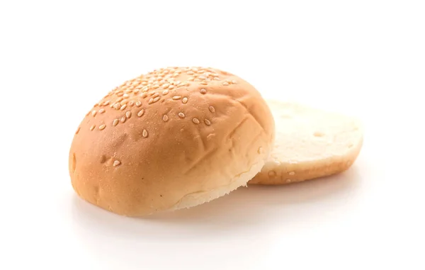 Hamburger bun on white background — Stock Photo, Image