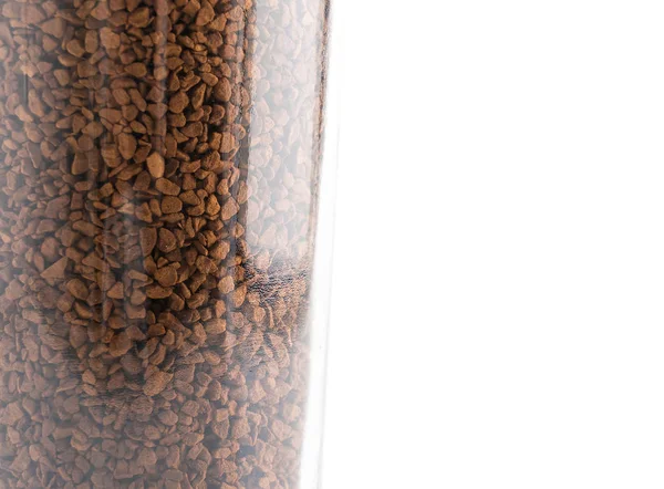 Kawa rozpuszczalna na białym tle — Zdjęcie stockowe
