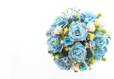 Buket çiçek beyaz arka plan üzerinde