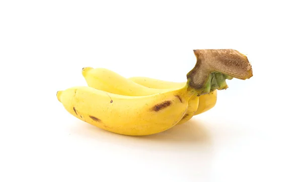 Segar pisang di latar belakang putih — Stok Foto