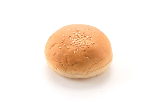 Pain hamburger sur fond blanc — Photo