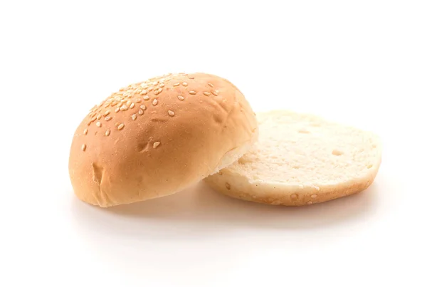 Hamburger bun on white background — Stock Photo, Image