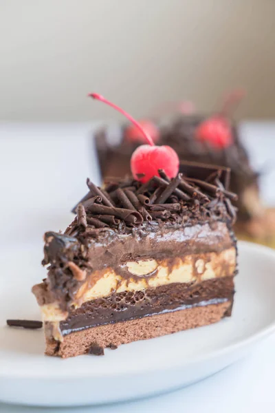 Ciasto czekoladowe lody — Zdjęcie stockowe