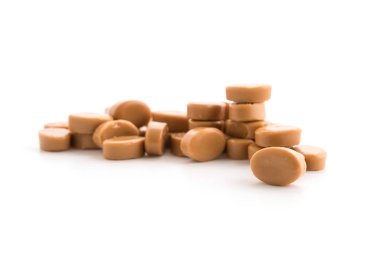 Karamelli şeker beyaz ekmek parkında