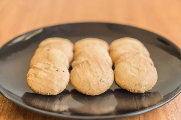 Smör cookies på tallrik — Stockfoto