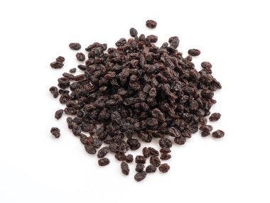 beyaz zemin üzerine kuru üzüm