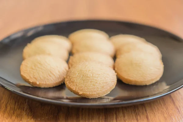 Smör cookies på tallrik — Stockfoto