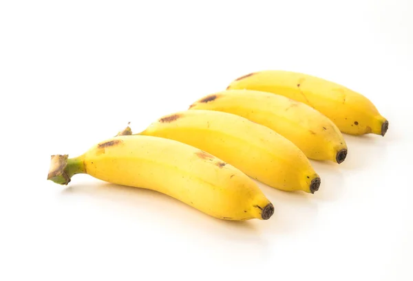 Fresh bananas on white background — Stock Photo, Image