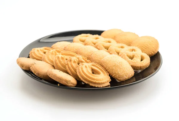 Boterkoekjes op witte achtergrond — Stockfoto