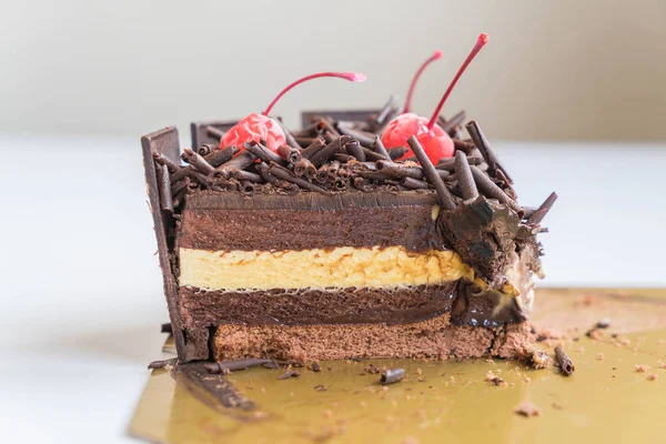Шоколадний торт морозиво — стокове фото