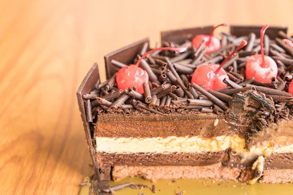 Bolo de sorvete de chocolate — Fotografia de Stock